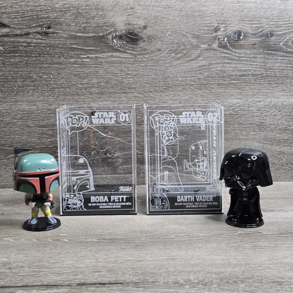 Funko Pop! Die Cast Boba Fett #01 #02 Darth Vader Star Wars Funko Shop Exclusive